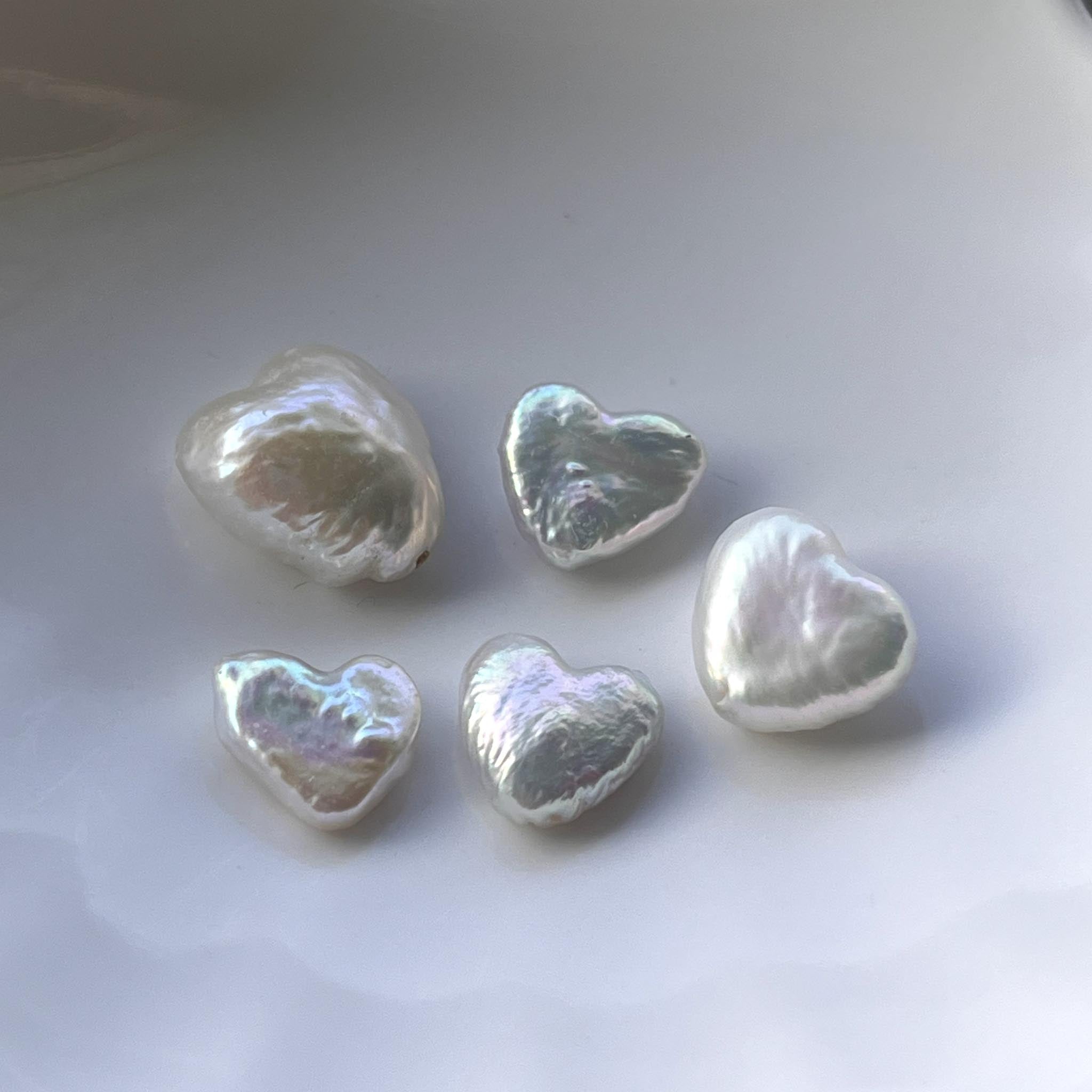 Halo Heart Pearl【5pc Heart Pearls】(Only 2 left)