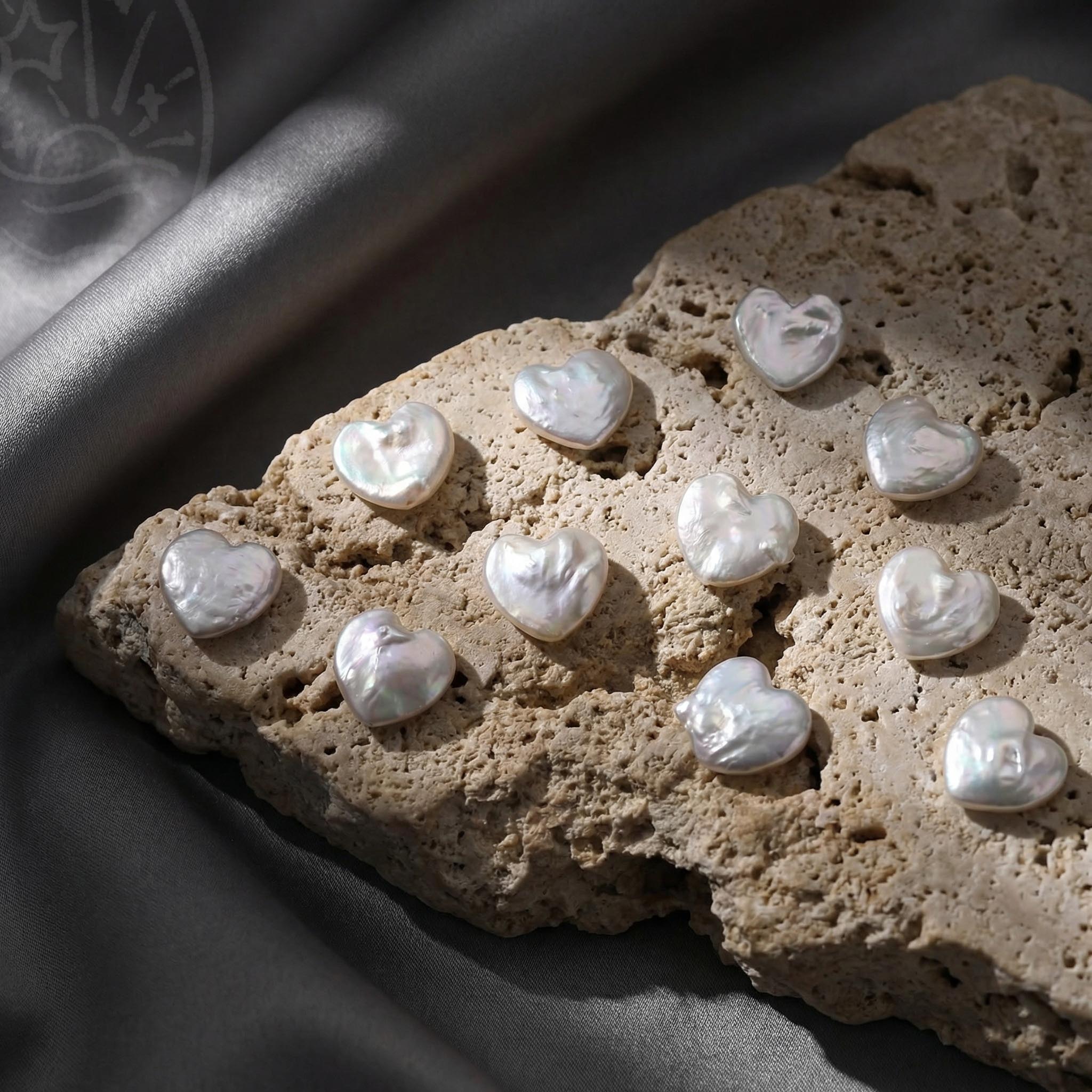 Halo Heart Pearl【5pc Heart Pearls】(Only 2 left)