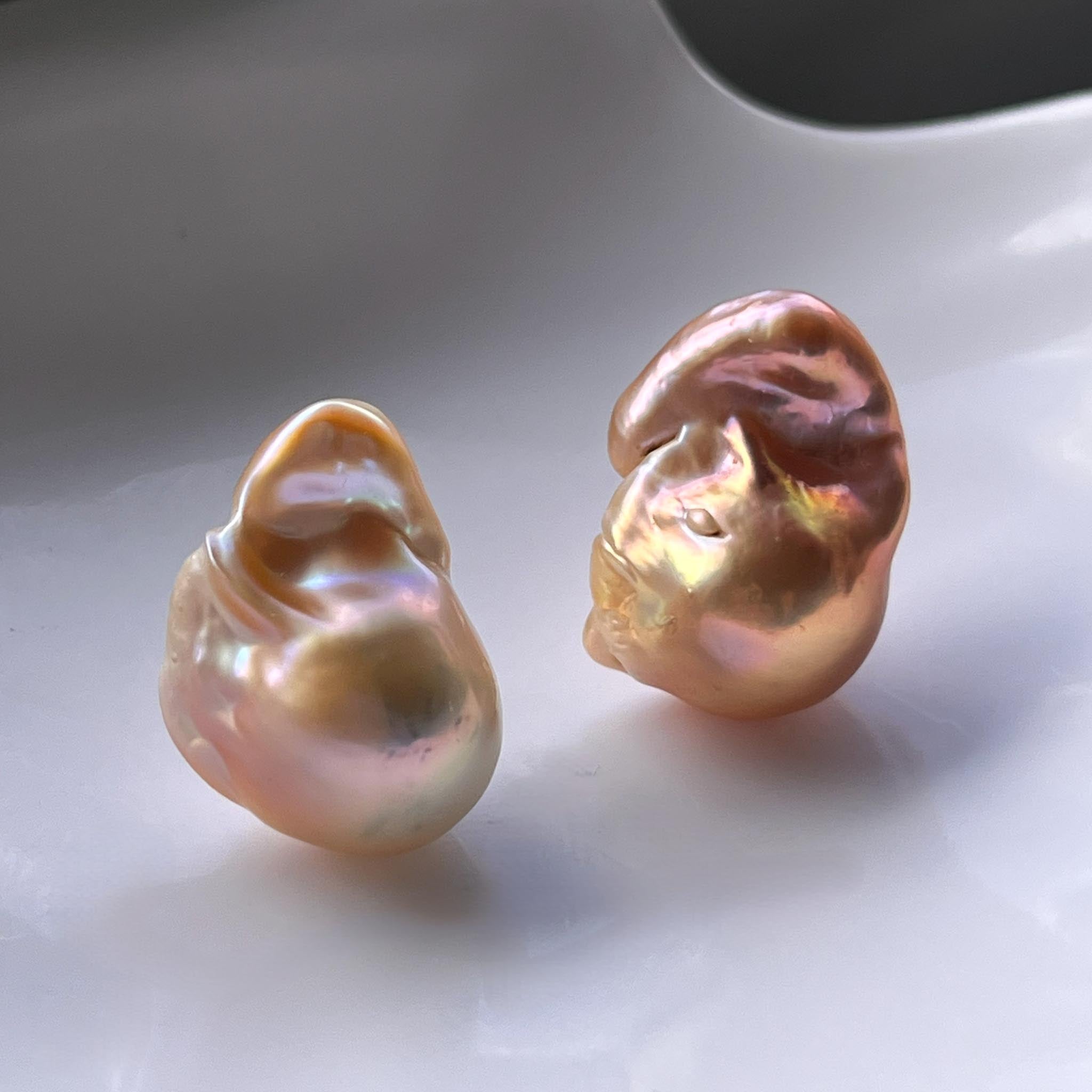 Magic Reef Pearl【2pc 17mm+ Medium Baroque】(Only 6 left)
