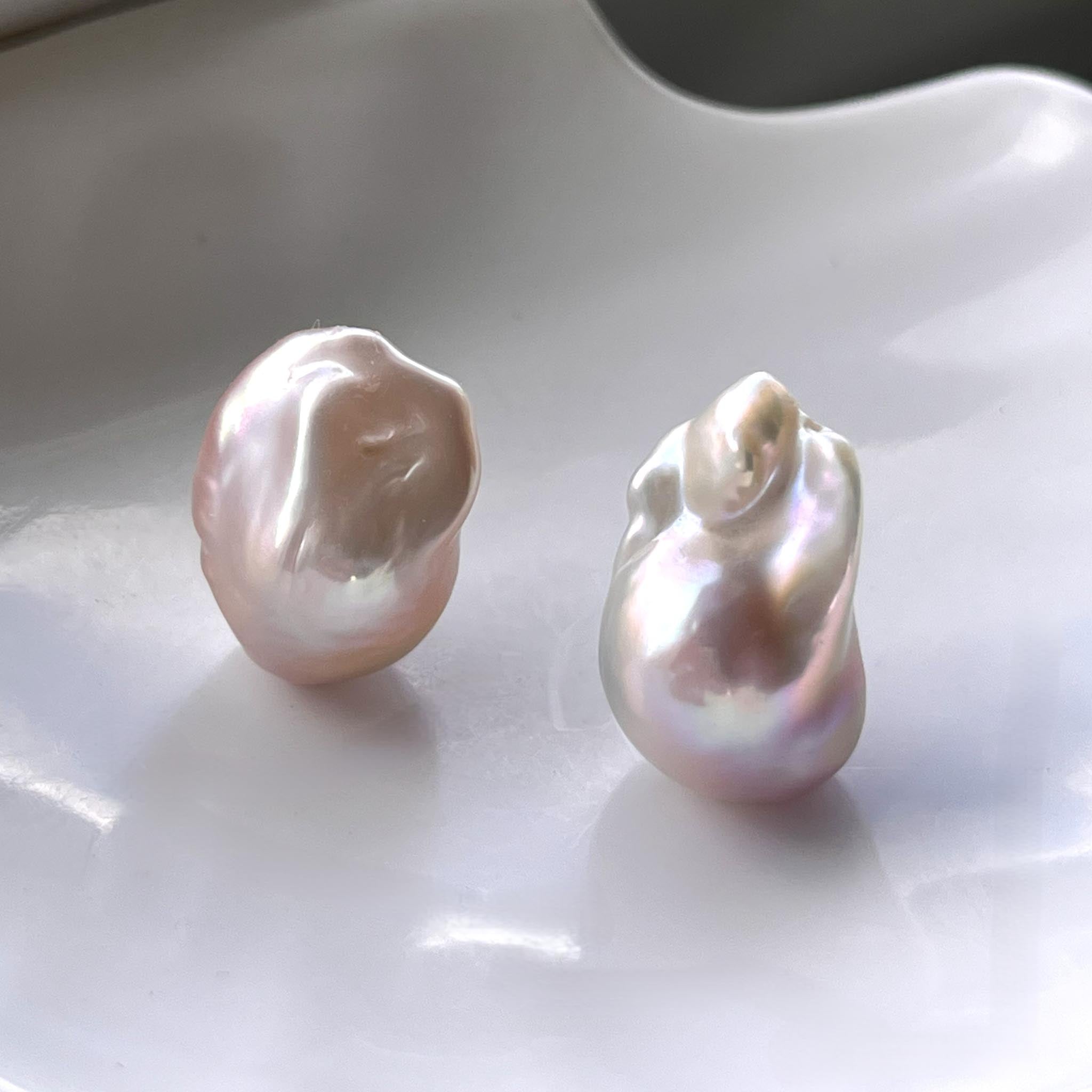 Magic Reef Pearl【2pc 17mm+ Medium Baroque】(Only 6 left)