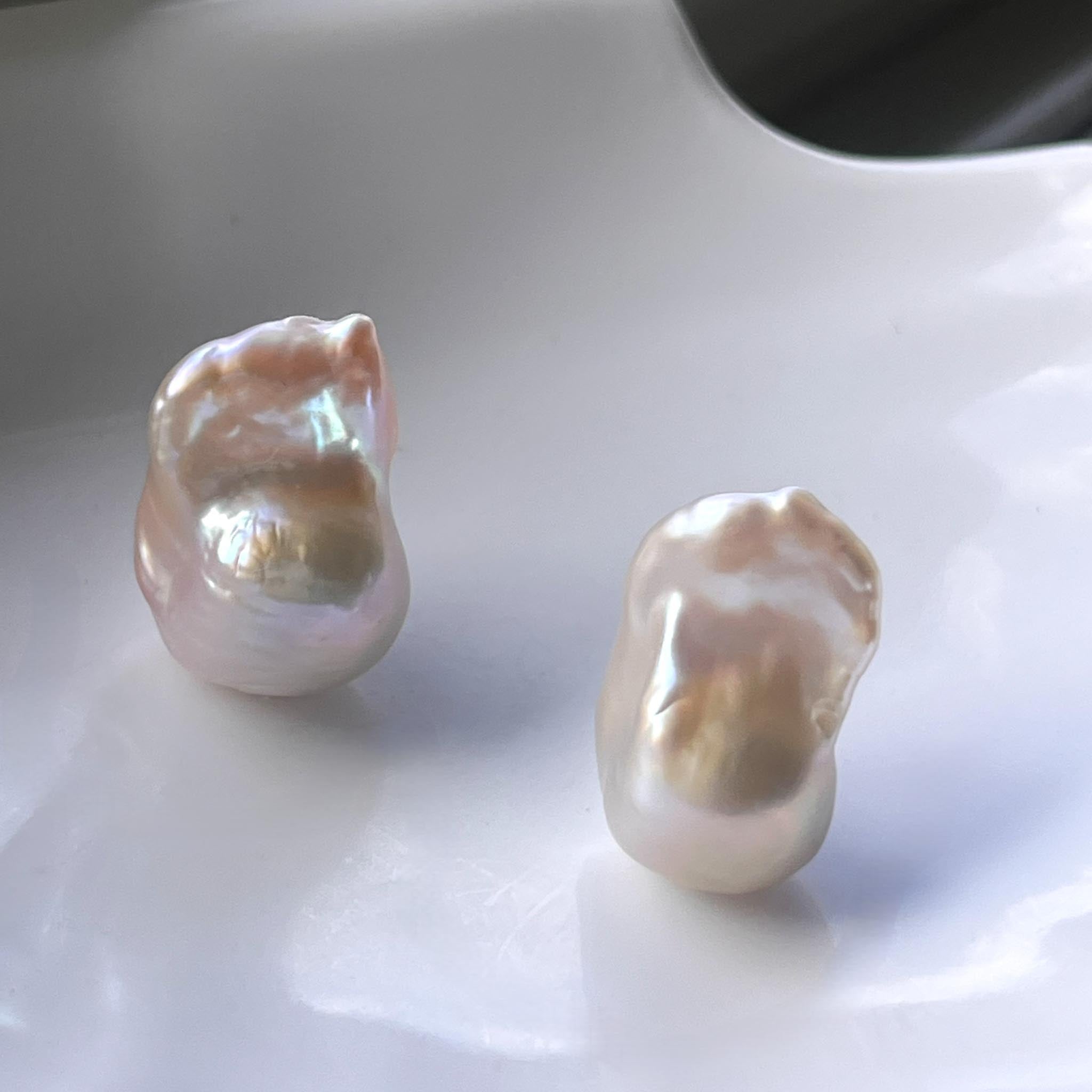 Magic Reef Pearl【2pc 17mm+ Medium Baroque】(Only 6 left)