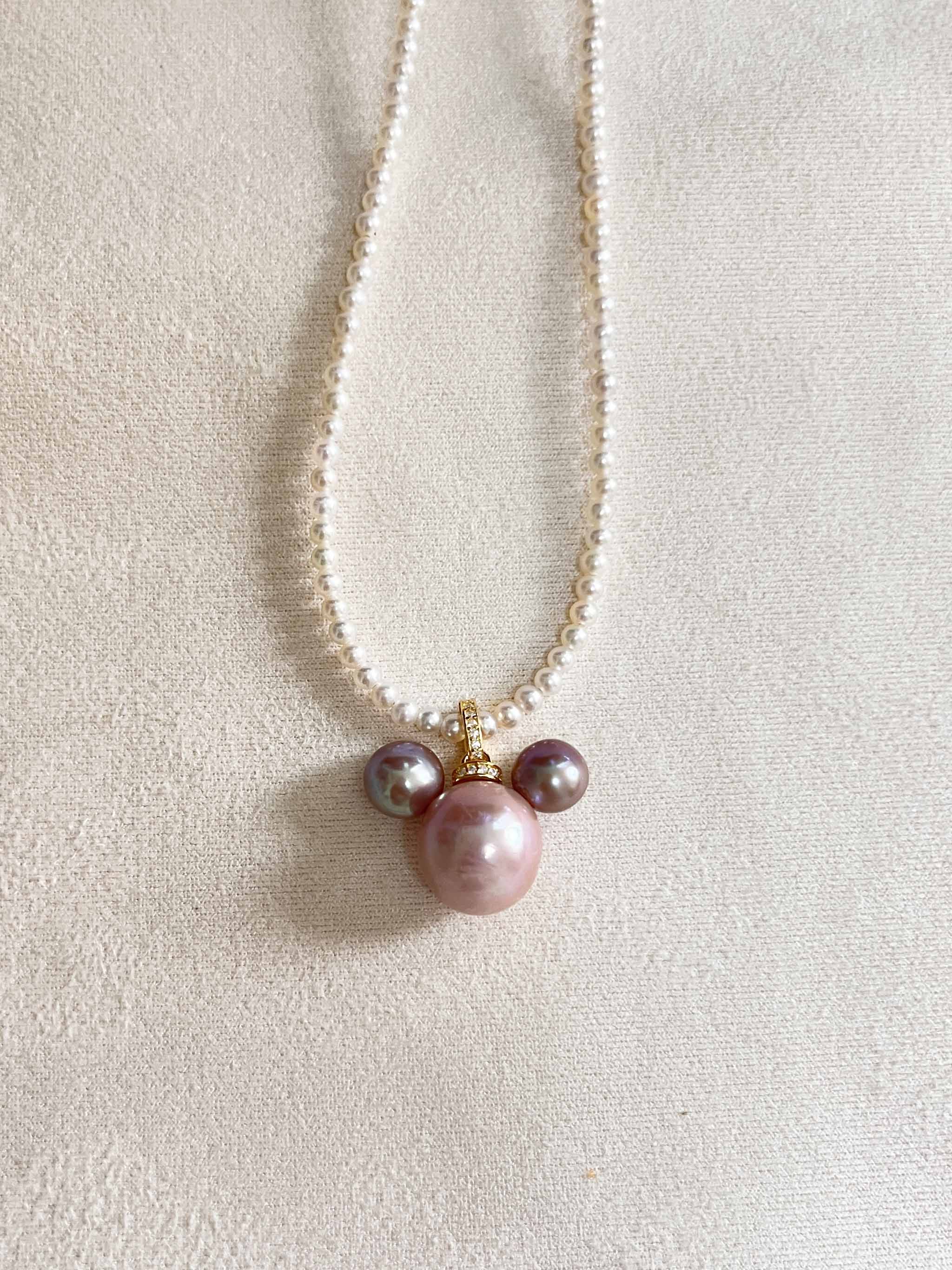 Handmade MH Pearl Necklace