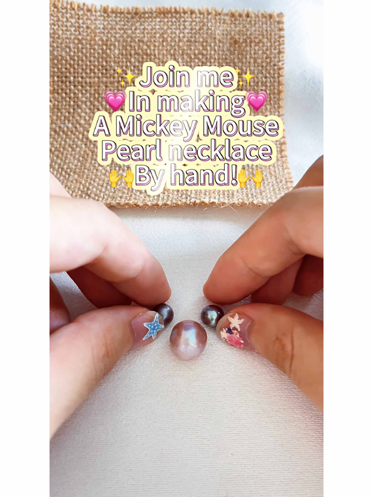 Handmade MH Pearl Necklace