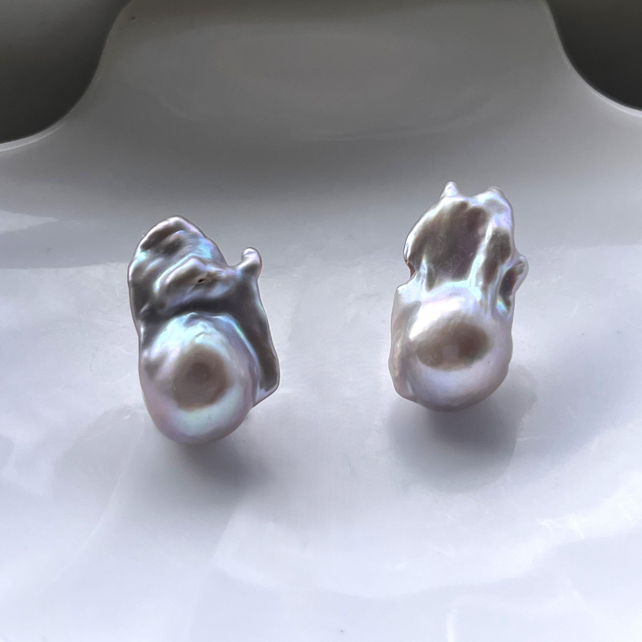 Blue Tear【2pc 22mm+ Medium Baroque】(Only 5 left)