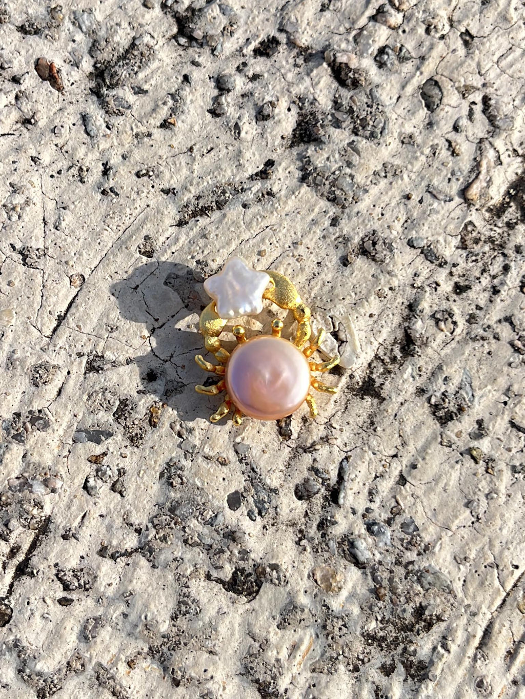 Starry Ocean Crab Pendent