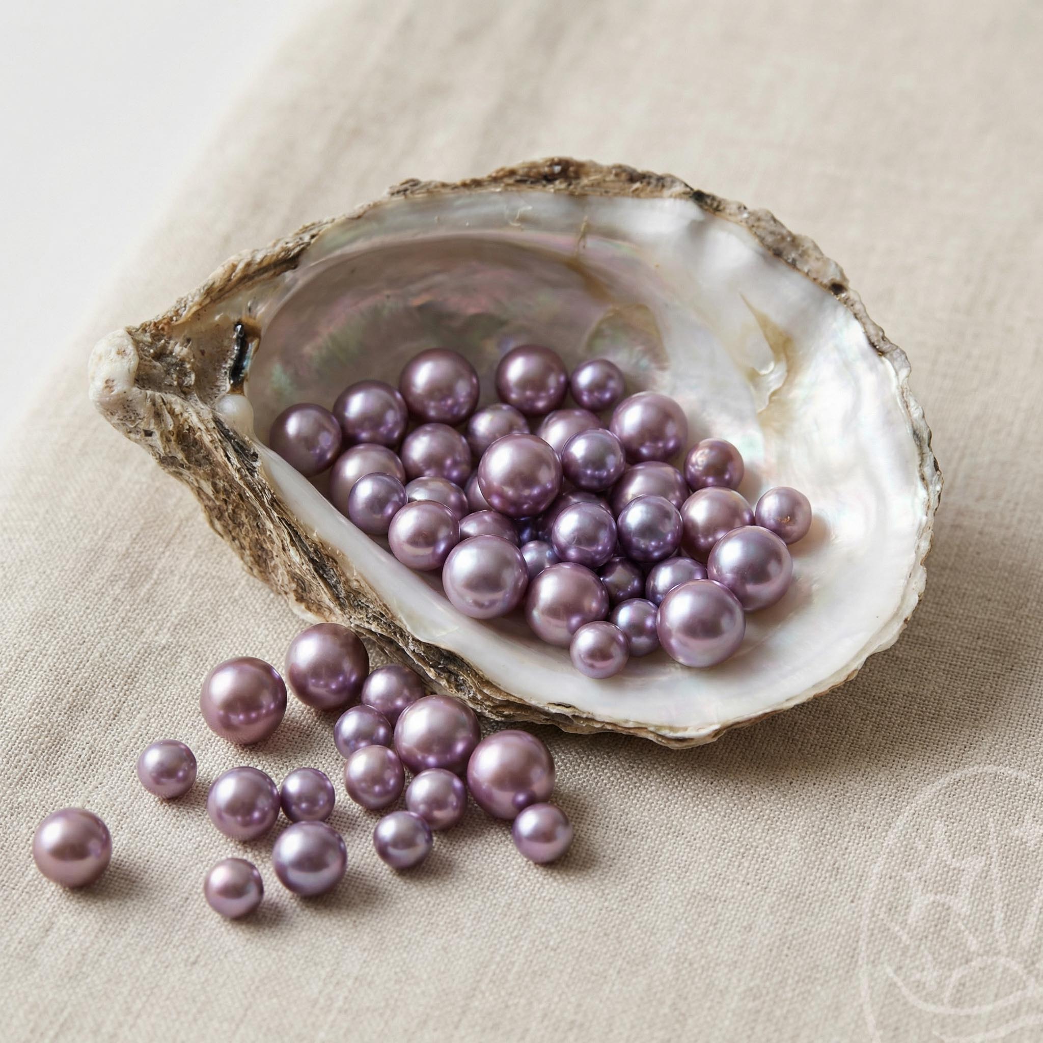 Lavender Edison Clam (9–11mm soft purple tone)