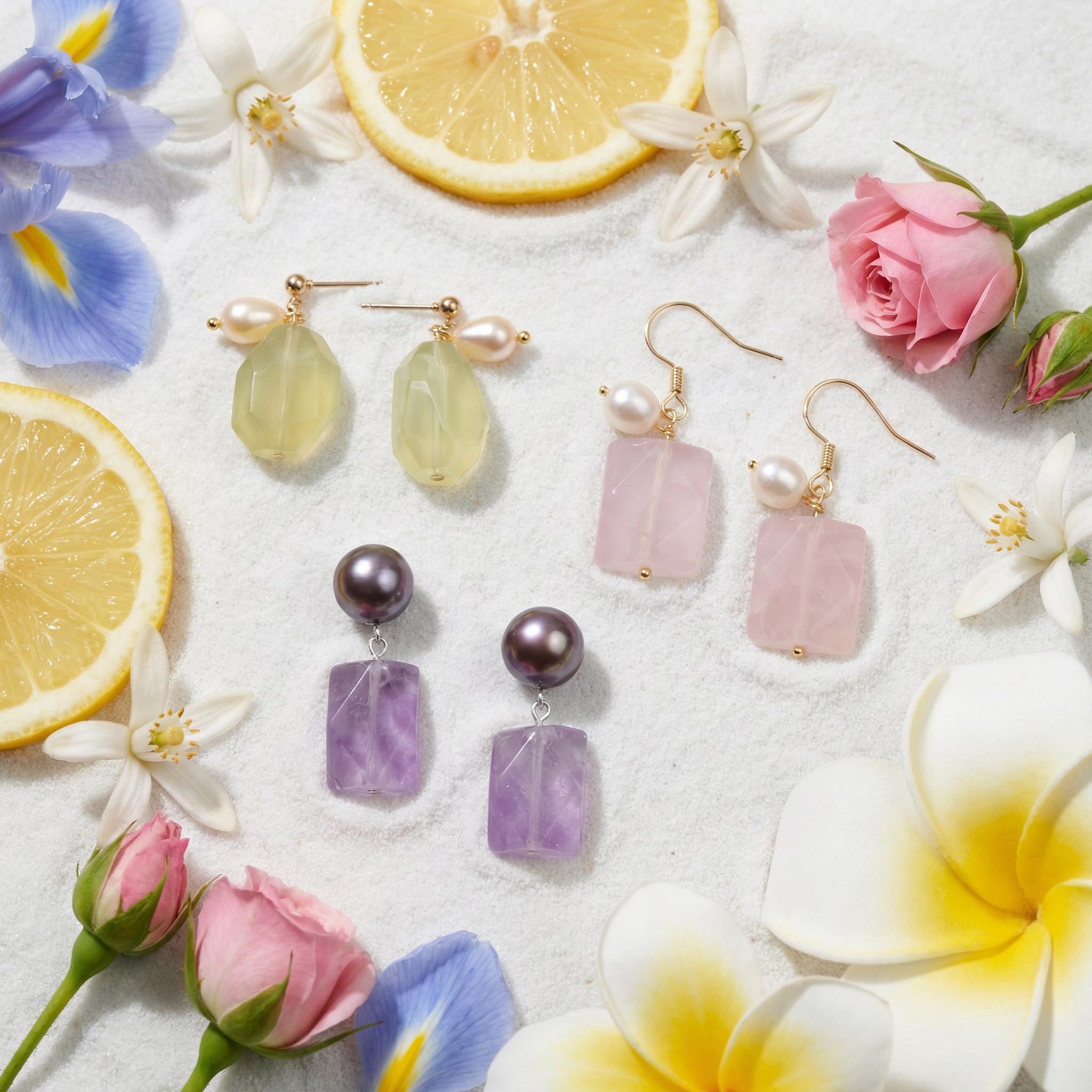 Aurora Rose Earrings