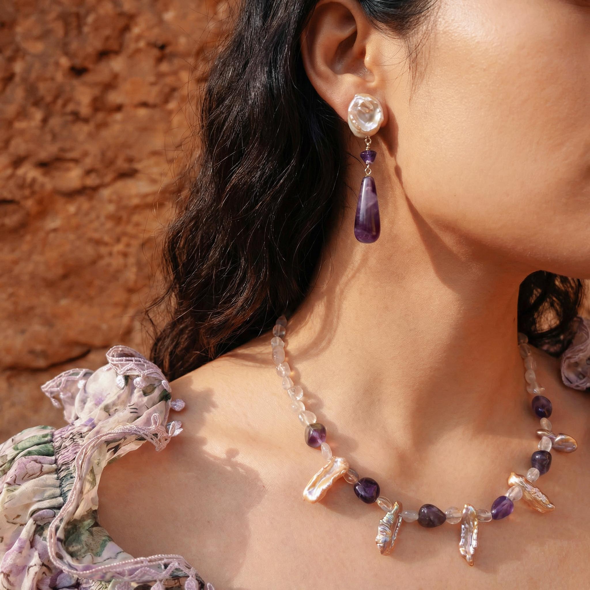 Iris Blossom Earrings