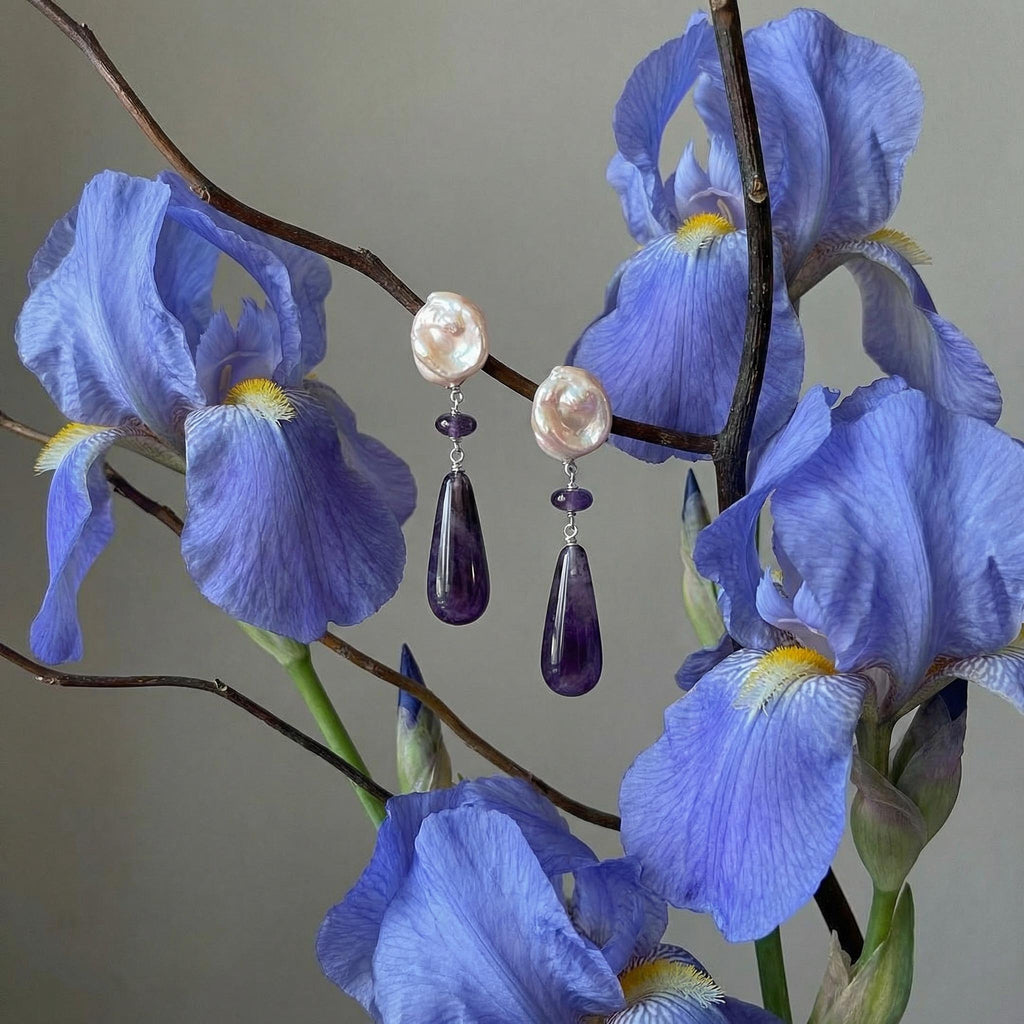 Iris Blossom Earrings