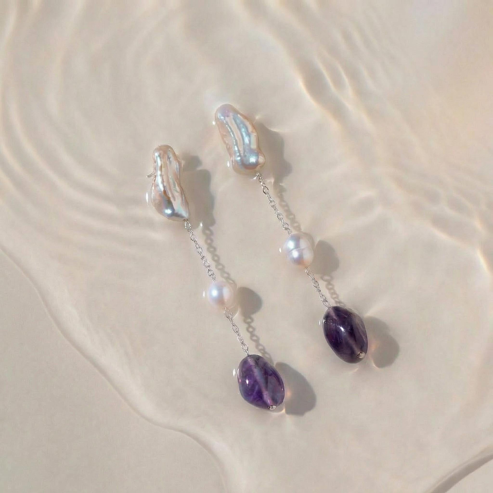 Aurora Amethyst Earrings