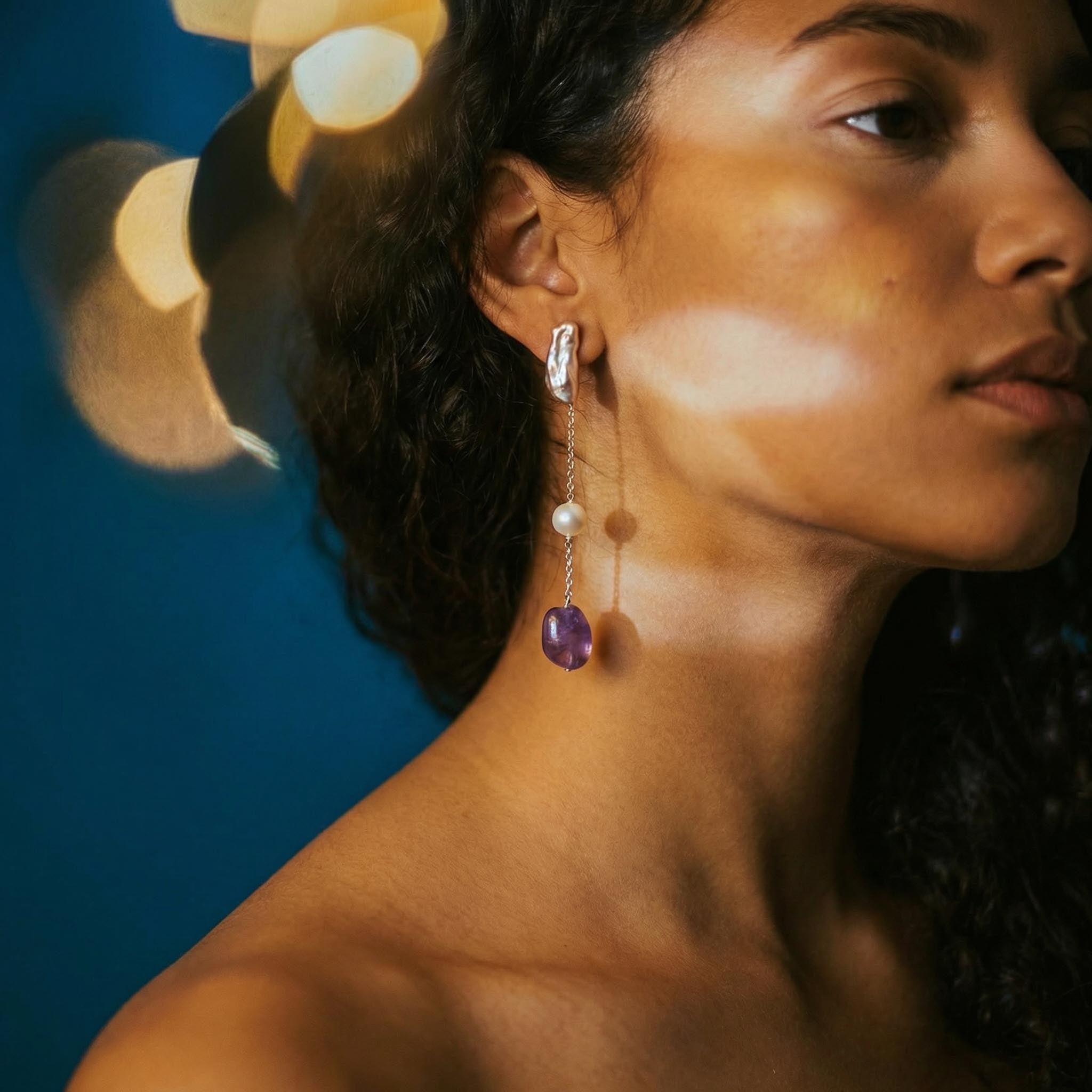 Aurora Amethyst Earrings