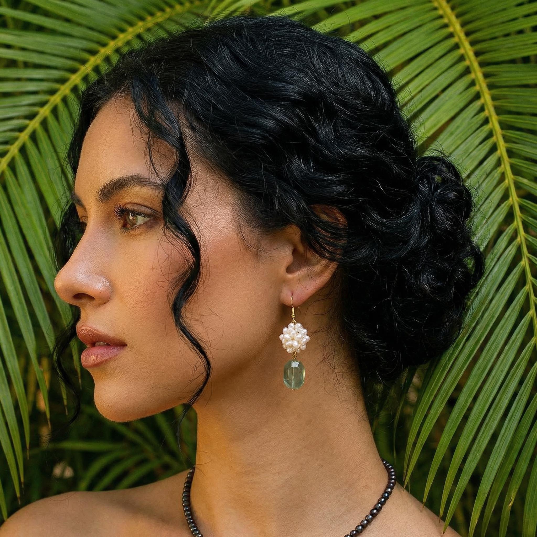 Lime Blossom Earrings