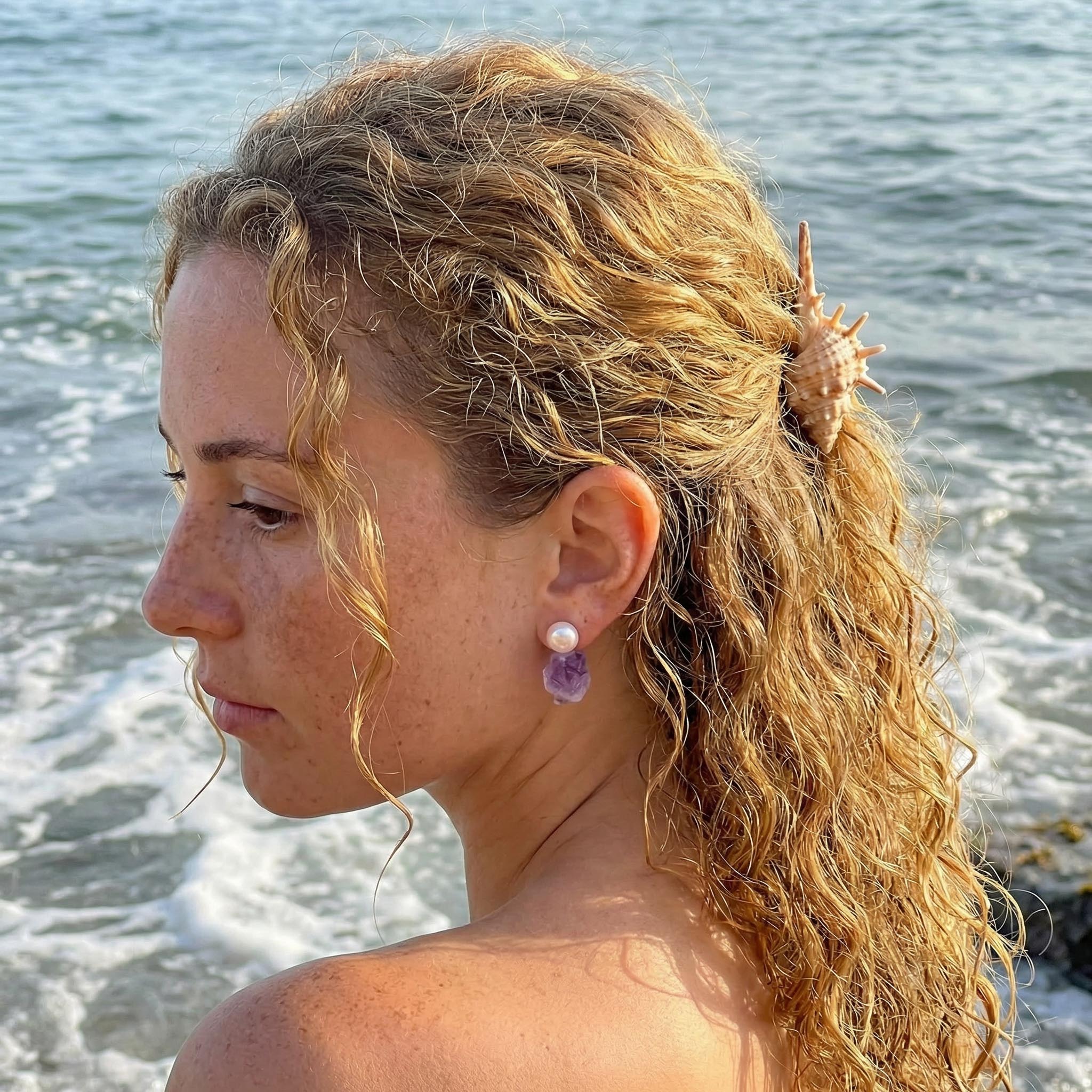 Amethyst Cavern Earring