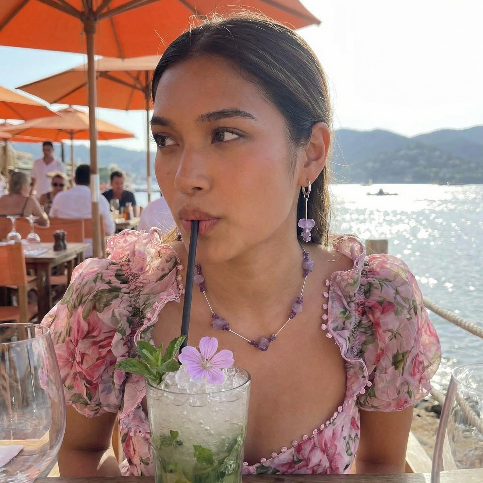 Starlit Amethyst Earrings