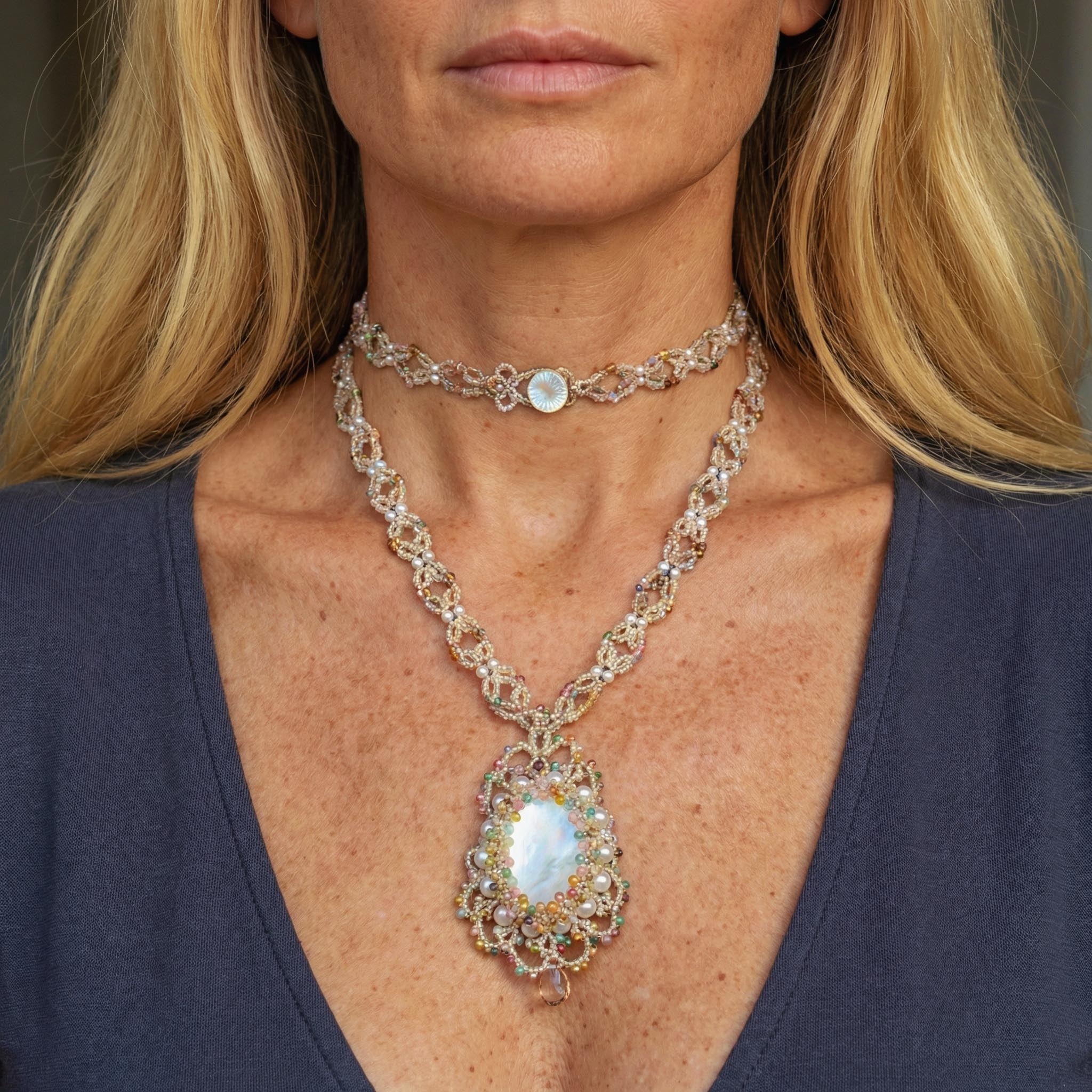 Roselight Weave Necklace