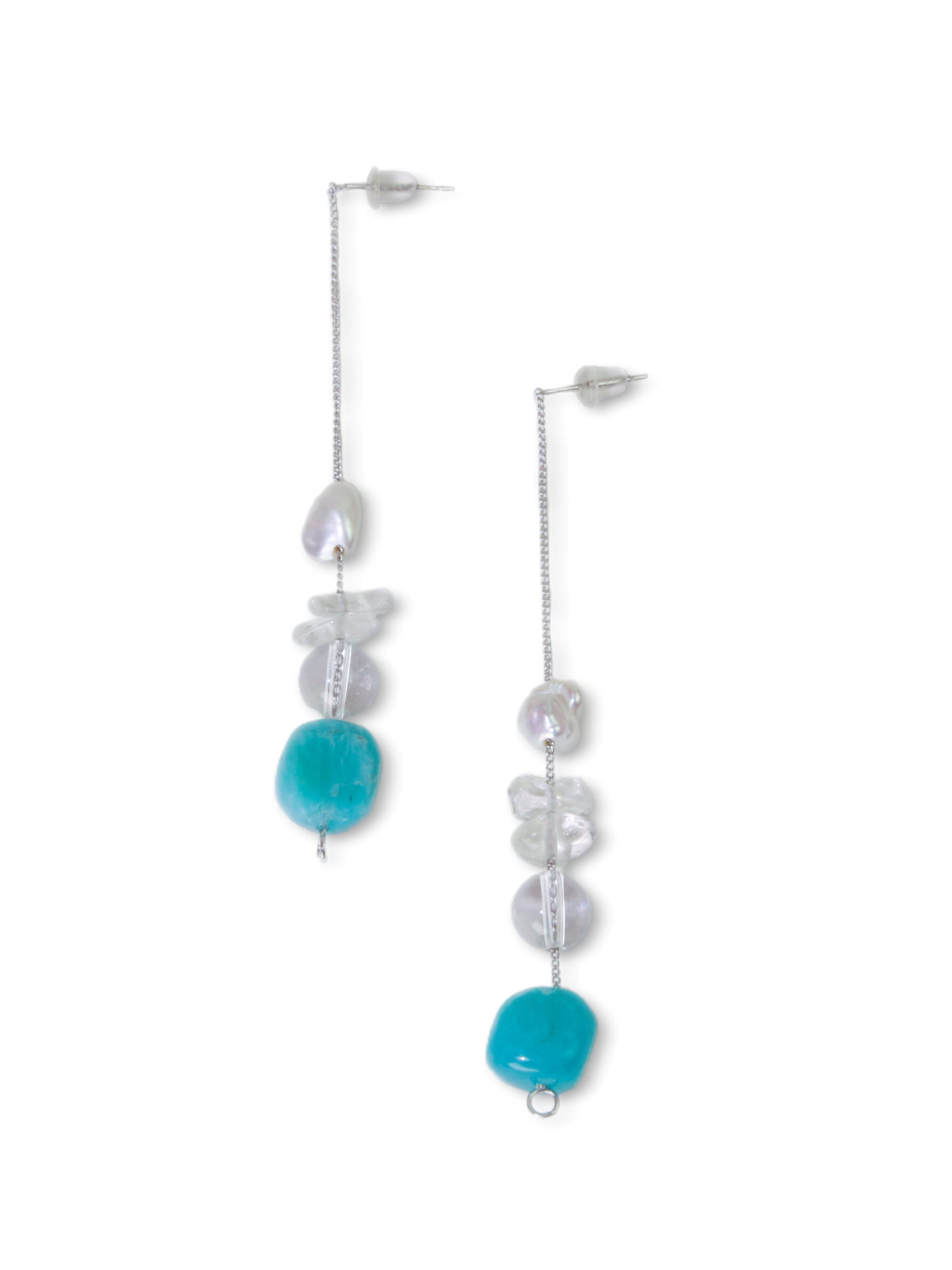 Blue-green Glacial Earrings