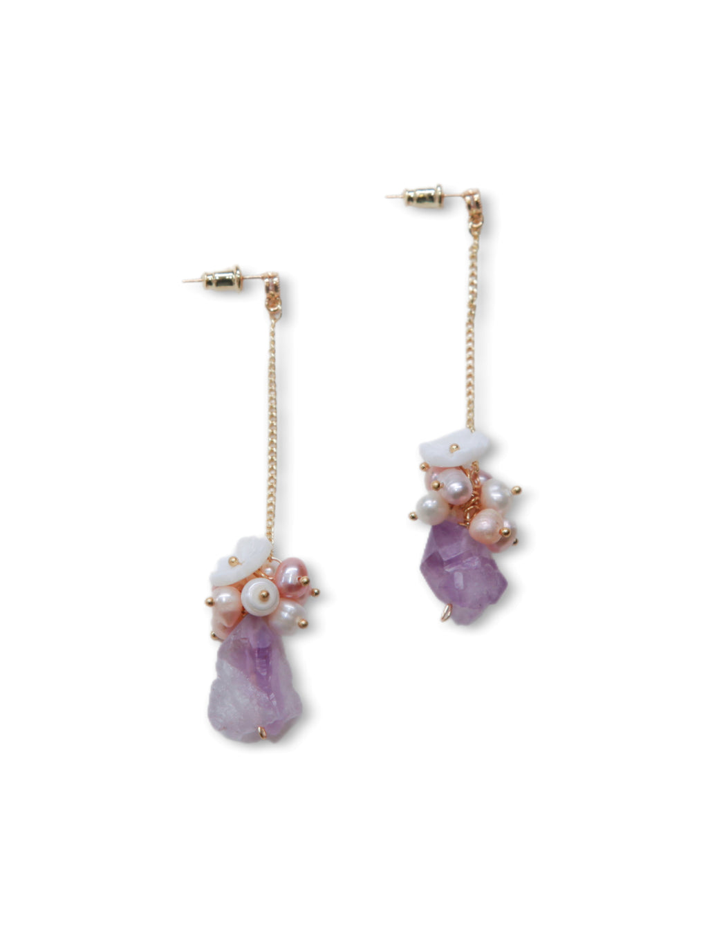 Violet Blossom Earring