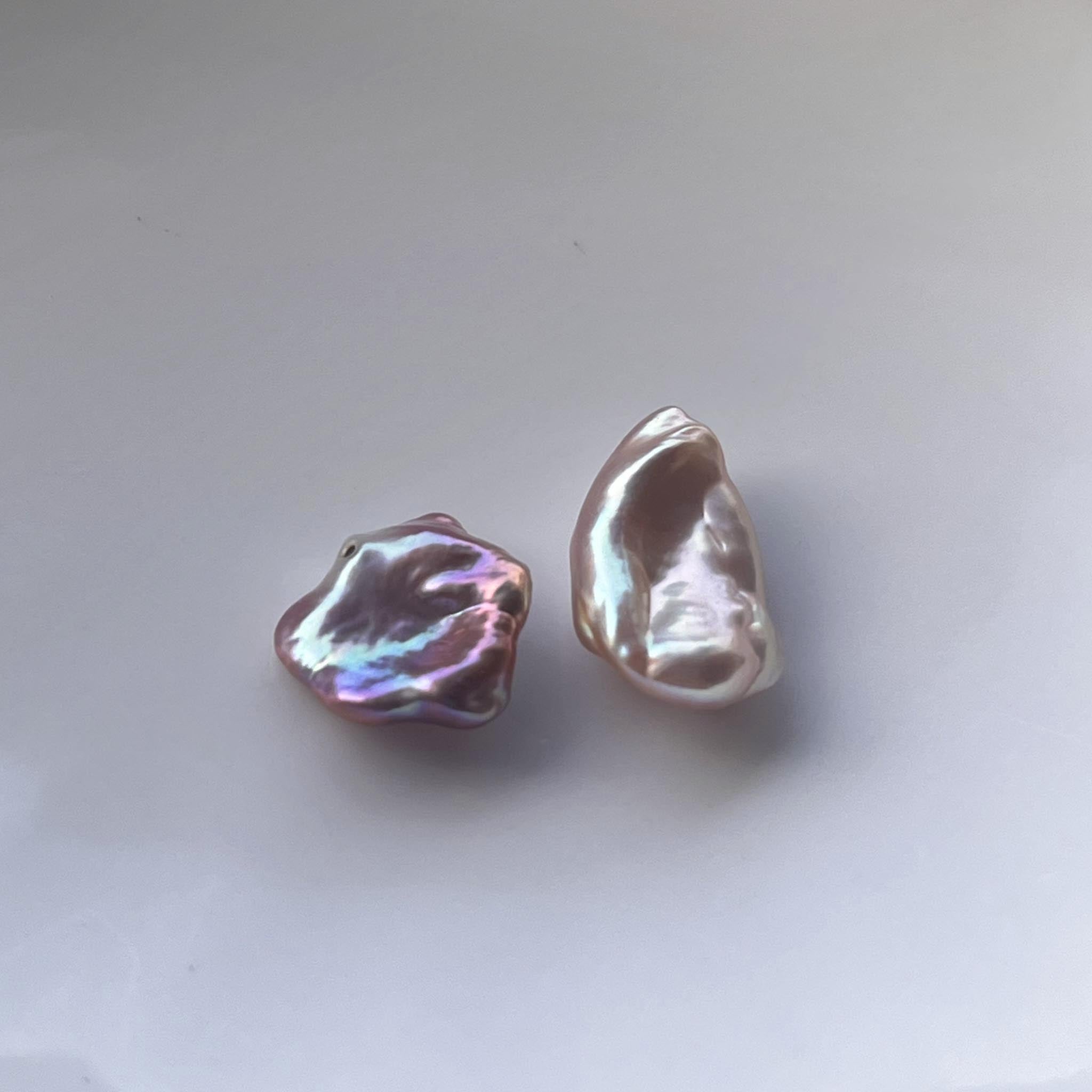 Prism Petal Pearl【2pc 13mm+ Petal Pearls】(Only 2 left)